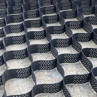 Réseau de gravier en géocellulés en PEHD de 50 mm à 200 mm pour la construction de routes stables Aucun service après-vente