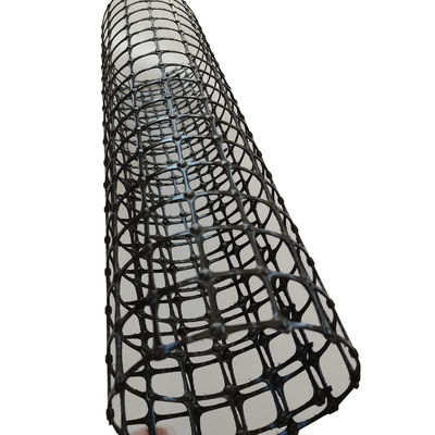 Réseau en plastique en PP Grille géo-biaxiale pour le renforcement minier Largeur de 1 à 6 m GROSSE de la maille 12,7*12,7 mm