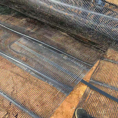Géogrides en plastique uniaxial en HDPE de haute résistance de 40 kn/m pour une longueur de rouleau de 50 m et une largeur de 1 m