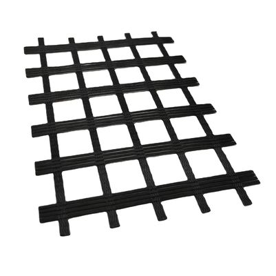 Résistance à la traction élevée 50Kn/m Grille géogratique en fibres de verre à tricoter pour la construction routière