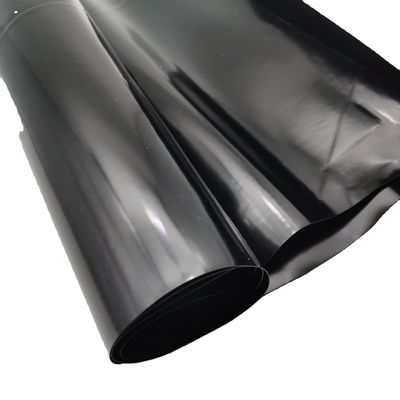 Géomembrane en HDPE noir pour le revêtement d'étang de barrage de poisson dans le style de conception chinois et 0,1-4 mm