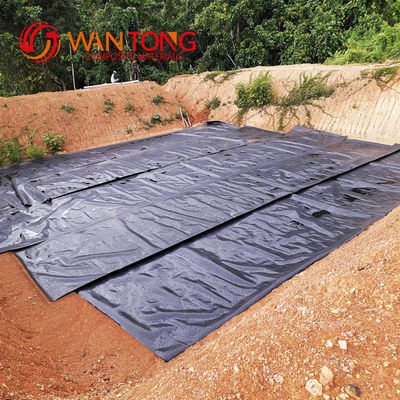 GB/ASTM GRI-GM13 Standard Liner d'étang à géomembrane en HDPE noir pour étang à crevettes