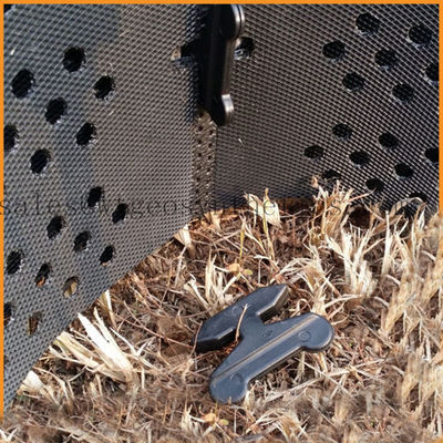 Stabiliser le gravier avec une géocelle 330 mm-1000 mm Distance de soudage et surface texturée