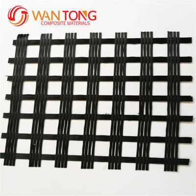 Génie civil renforcement de la fibre de verre par basalte Grille géogrid 12,7*12,7 mm Longueur 50-200m