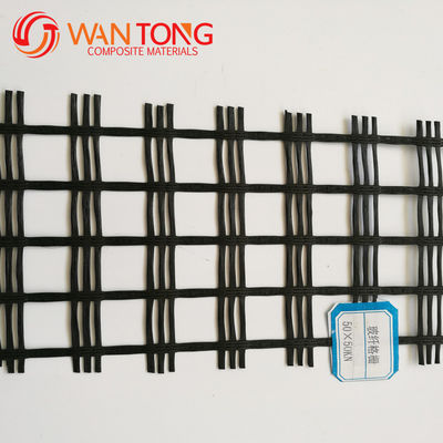 Génie civil renforcement de la fibre de verre par basalte Grille géogrid 12,7*12,7 mm Longueur 50-200m