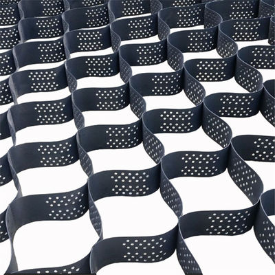 Grille de gravier en plastique à surface lisse pour la stabilisation de la chaussée texturée et perforée