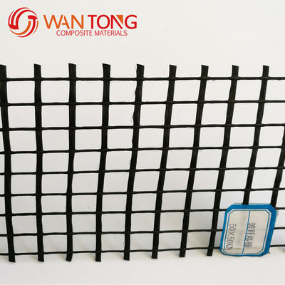 CE/ISO9001 Approuvé 25-200kn/m Construction routière Maillage géogrid uniaxial biaxial en PVC revêtu de polyester
