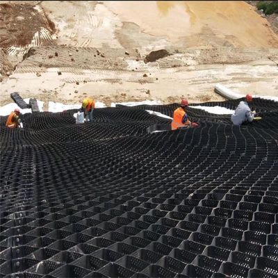 Taille requise Réseau de stabilisateur de gravier en HDPE Géocelle pour les allées Matériau traditionnel