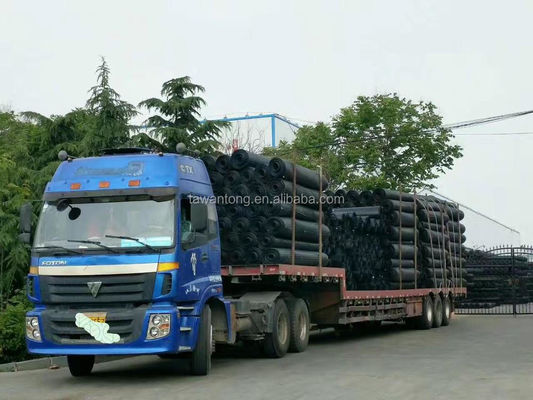 Géogrides de soudage en acier-plastique pour la construction de barrages avec résistance à la traction de 50Kn/m