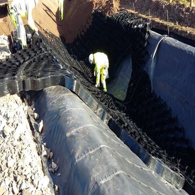 Réseau de gravier en géocellulés en PEHD de 50 mm à 200 mm pour la construction de routes stables Aucun service après-vente