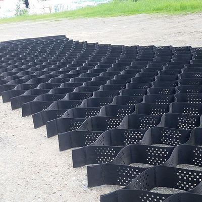 Réseau de gravier en géocellulés en PEHD de 50 mm à 200 mm pour la construction de routes stables Aucun service après-vente