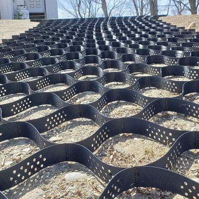 Surface lisse texturée hauteur 100 mm géocelle HDPE pour projets d'infrastructures durables