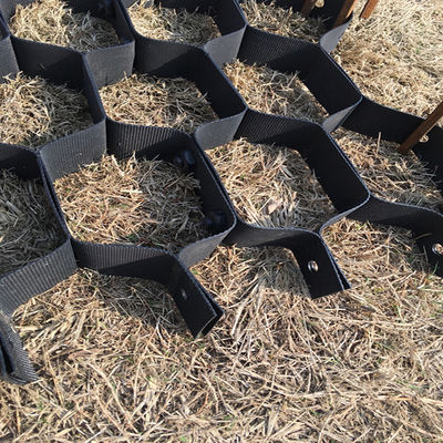 Surface lisse texturée hauteur 100 mm géocelle HDPE pour projets d'infrastructures durables