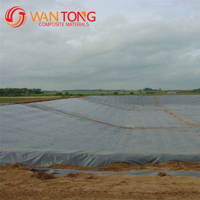 Géomembrane en plastique HDPE de 1 mm pour la conception traditionnelle dans le revêtement circulaire de l'étang de poisson