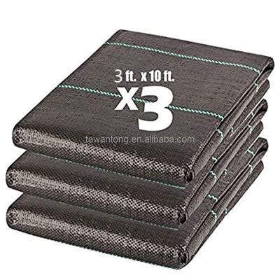 Protection UV Tissu noir plastique PP géotextile tissé pour une résistance à la traction élevée
