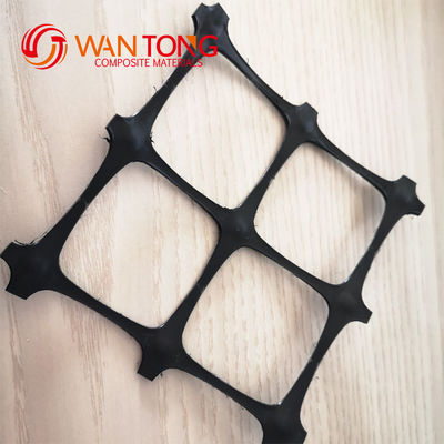 Réseau en plastique en PP Grille géo-biaxiale pour le renforcement minier Largeur de 1 à 6 m GROSSE de la maille 12,7*12,7 mm