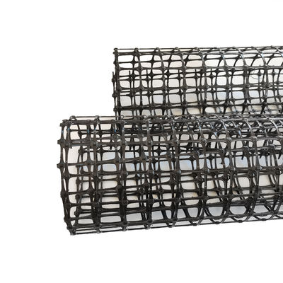 Réseau en plastique en PP Grille géo-biaxiale pour le renforcement minier Largeur de 1 à 6 m GROSSE de la maille 12,7*12,7 mm