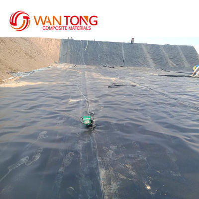 Géomembrane en HDPE de 2 mm de conception moderne pour barrage de décharge et revêtement de réservoir d'eau minière