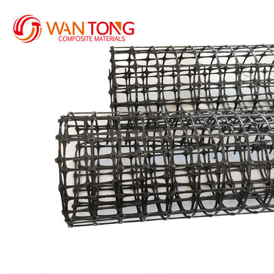 Réseau en plastique en PP Grille géo-biaxiale pour le renforcement minier Largeur de 1 à 6 m GROSSE de la maille 12,7*12,7 mm