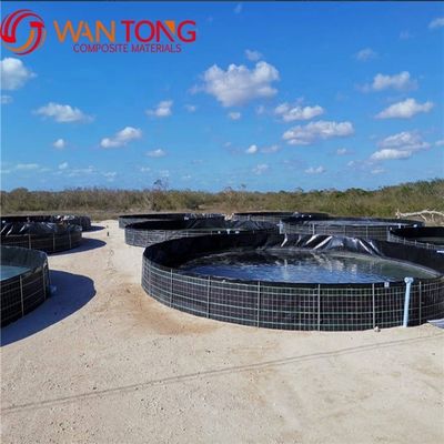 Durée de vie 3 à 15 ans Rame en acier noir PVC réservoir en HDPE pour la ferme de poissons intérieure Forme carrée