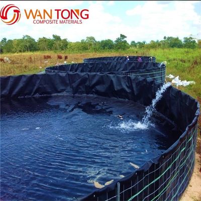 Durée de vie 3 à 15 ans Rame en acier noir PVC réservoir en HDPE pour la ferme de poissons intérieure Forme carrée