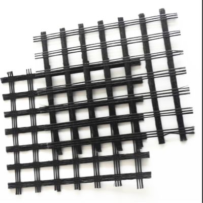 Polyester biaxial géogrid 80-80 PET pour la solidification sur le sol de la route Épaisseur 0,2 mm-4 mm