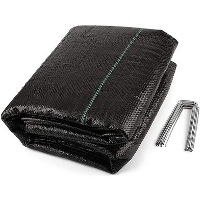 50 à 100 m/rouleau Tissu géotextile tissé, parfait pour l'industrie et la construction