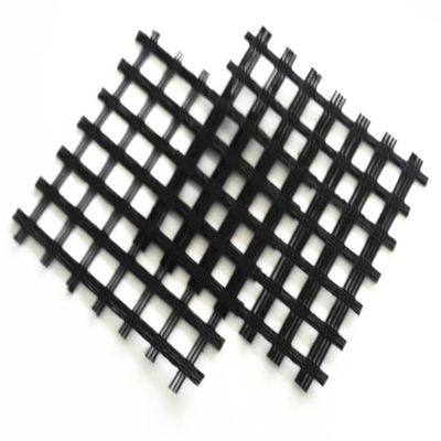 Polyester biaxial géogrid 80-80 PET pour la solidification sur le sol de la route Épaisseur 0,2 mm-4 mm