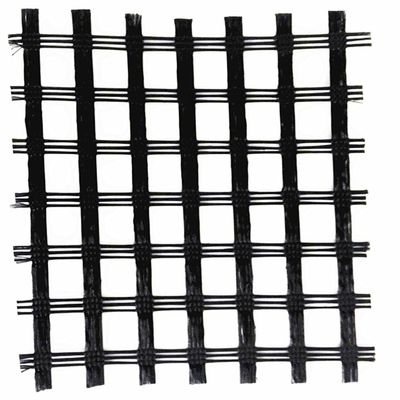 Polyester biaxial géogrid 80-80 PET pour la solidification sur le sol de la route Épaisseur 0,2 mm-4 mm
