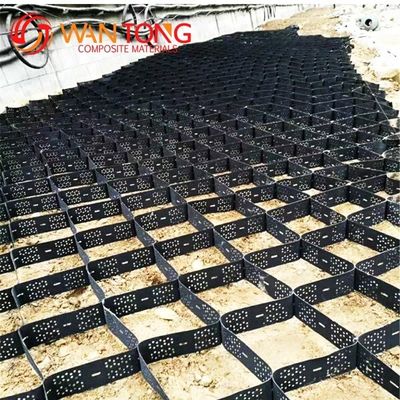 Stabilisateur de gravier en géocellulose HDPE à double couleur pour la construction routière et la protection des pentes