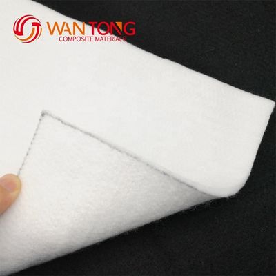 150GSM Polyester perforé à l'aiguille de géotextile non tissé blanc/noir pour projets extérieurs
