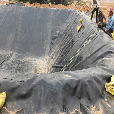 0.2 mm HDPE géomembrane revêtements de bâche imperméables pour les étangs d'élevage de poissons Biofloc