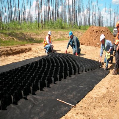 Conception traditionnelle HDPE lisse/texturé géocelle perforée polyvalente et pratique