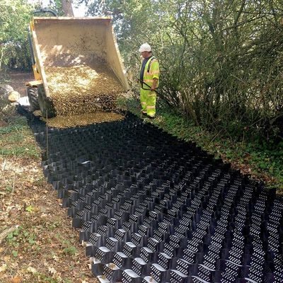 Conception traditionnelle HDPE lisse/texturé géocelle perforée polyvalente et pratique