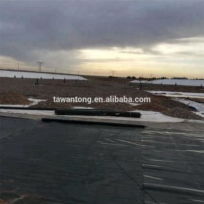 Geomembranes en PEHD 300 rouleaux réservoirs d'eau étangs agricoles revêtement en plastique pour barrage largeur 2m-8m bleu