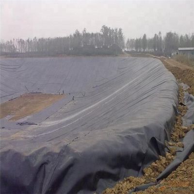 Geomembranes en PEHD 300 rouleaux réservoirs d'eau étangs agricoles revêtement en plastique pour barrage largeur 2m-8m bleu