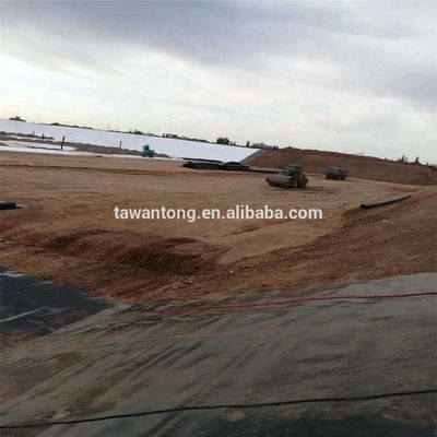 Geomembranes en PEHD 300 rouleaux réservoirs d'eau étangs agricoles revêtement en plastique pour barrage largeur 2m-8m bleu