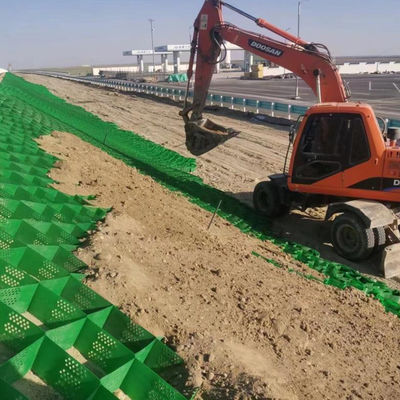 Réseau de stabilisateur de gravier en géocellulés en PEHD de 50 mm pour le renforcement des routes et la protection des pentes