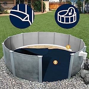 Tissu de sol en géotextile non tissé en fibres courtes pour piscine au-dessus du sol
