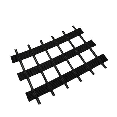Grille géo uniaxial en polyester blanc avec revêtement en PVC 30kn/M-1000kn/M dans un design chinois