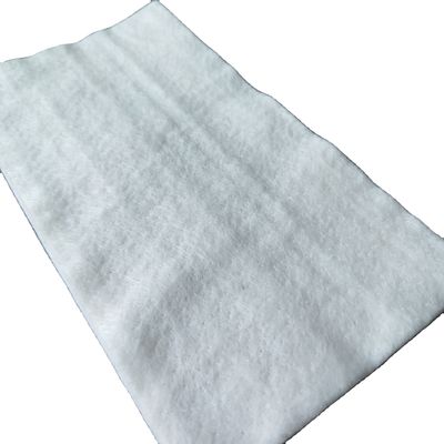 Géotextile non tissé blanc 100% polyester PET Aiguille en fibre d'accueil perforée 100g 200g 300g
