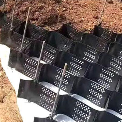 Géocelle en coton d'abeille en plastique pour le renforcement des murs de soutènement et le renforcement des allées