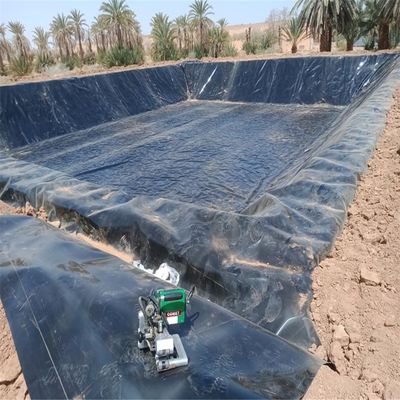 1.5 mm géomembrane en PEHD pour la formation sur place sur le lac artificiel