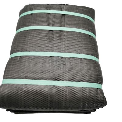 3.81*15.24m Haute résistance à la traction PP/PE Géotextile tissé pour l'amélioration des fondations du sol