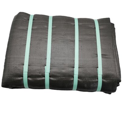 3.81*15.24m Haute résistance à la traction PP/PE Géotextile tissé pour l'amélioration des fondations du sol