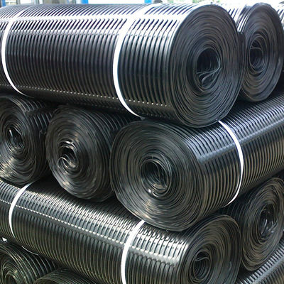 Géogrides certifiées CE/ISO9001 50Kn/m Protection contre les pentes Cellule de sol PP HDPE Géogrides uniaxial en plastique
