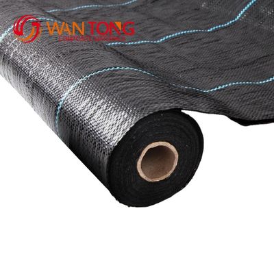 Rouleau de géotextile tissé en PP pour le contrôle des mauvaises herbes de jardin Largeur 1-6m Aide technique après-vente