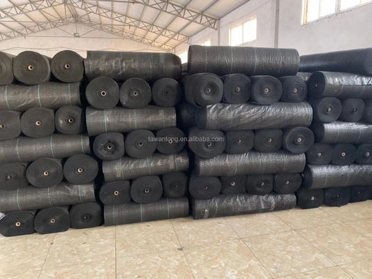 Rouleau de géotextile tissé en PP pour le contrôle des mauvaises herbes de jardin Largeur 1-6m Aide technique après-vente