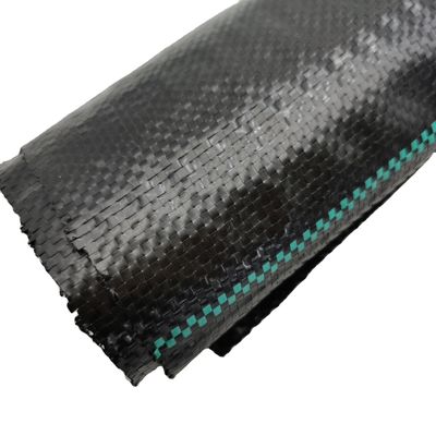 Longueur personnalisée 130GSM 170GSM Noir PP Geotextile en tissu tissé avec certificat CE