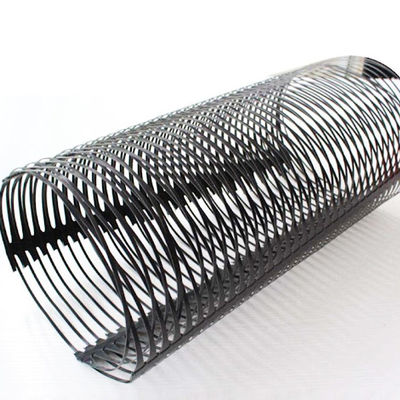Grille géo uniaxial en plastique HDPE de 120KN pour la stabilisation géosynthétique Longueur de rouleau 50m